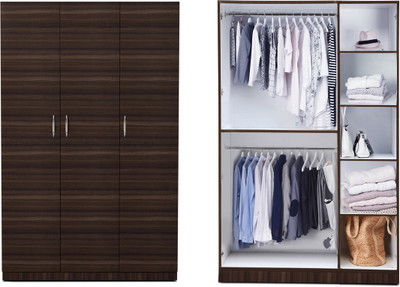

Auspicious Home Hayman Engineered Wood 3 Door Wardrobe(Finish Color - Wenge & White)