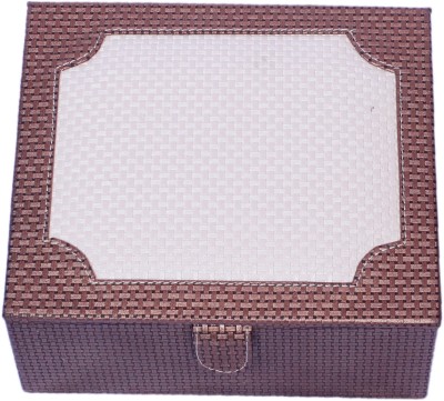 Y Store NYSE PU Leather Watch Box(Brown, Cream, Holds 6 Watches)   Watches  (Y Store)