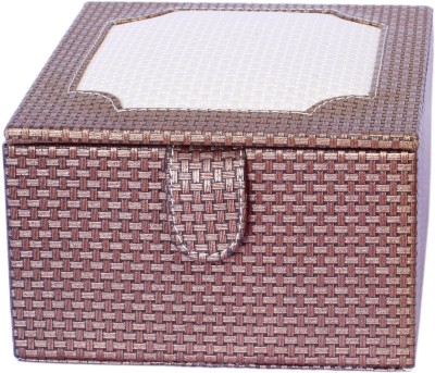 Y Store NYSE PU Leather Watch Box(Brown, Cream, Holds 4 Watches)   Watches  (Y Store)