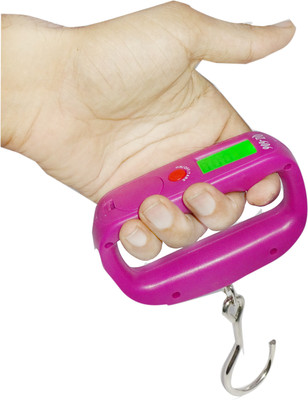 

Billionbag Data Lock Function with LED Indication 50 kg Measure Hand Held Luggage Weighing Scale(Purple)