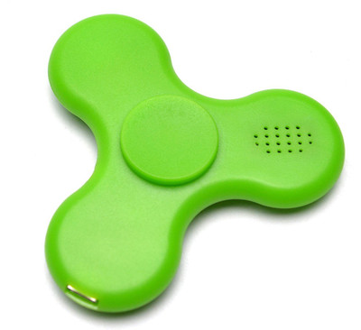 

VibeX ® LED Light Bluetooth Speaker Anti-Stress Fidget Hand Tri Spinner EDC Gyro Toy(Green)