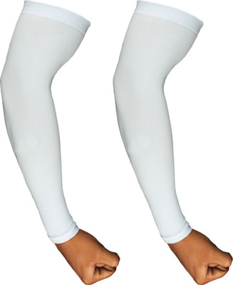 Autofy Nylon Arm Sleeve For Men & Women(Free, Blue)