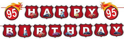 

PARTY PROPZ CAR BIRTHDAY DECORATION/ BUNTING SET OF 1/CAR PARTY SUPPLIES Banner(7 ft, Pack of 1)