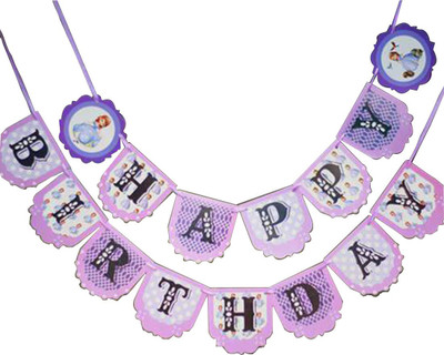 

PARTY PROPZ SOFIA BIRTHDAY DECORATION/BUNTING SET OF 1/ SOFIA PARTY SUPPLIES Banner(7 ft, Pack of 1)