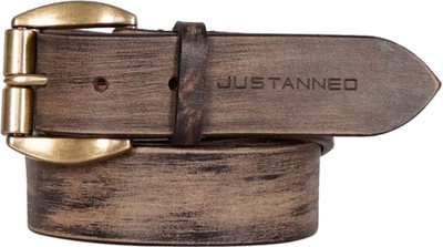 

Justanned Men Casual Brown Genuine Leather Belt