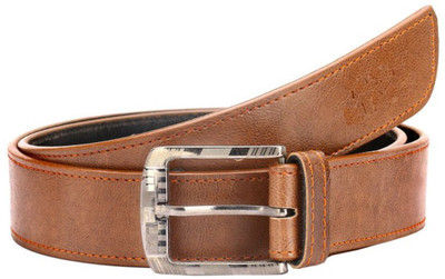 OODI Men Casual Tan Artificial Leather Belt