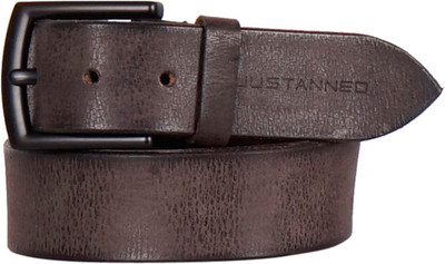 

Justanned Men Casual Brown Genuine Leather Belt