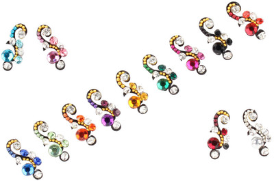 

Instabuyz Tradtiional Forehead Multicolor Bindis(Fancy bidi)