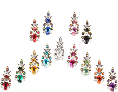 

Instabuyz Fancy Forehead Multicolor Bindis(Stone bindi)