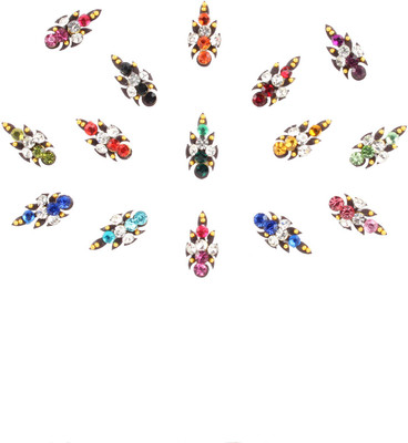 

Instabuyz Fancy bindi Forehead Multicolor Bindis(Medium)