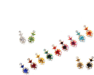 

Instabuyz traditional Forehead Multicolor Bindis(medium)