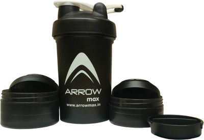 

Arrowmax dominater black 500 ml Shaker(Pack of 1, Black)