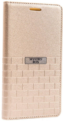 Mystry Box Flip Cover for Sony Xperia Z1 Mini(Gold, Pack of: 1)