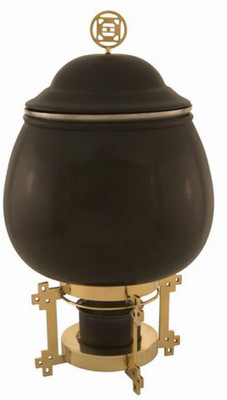 

Skyra Soup Tureen 7 L Round Chafing Dish(Black Pack of 1)