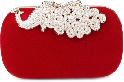 

Amore Roza Party Red Clutch