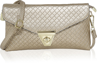 

Kleio Casual Gold Clutch