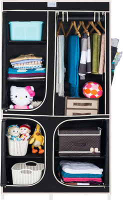

CbeeSo Carbon Steel Collapsible Wardrobe(Finish Color - Black)