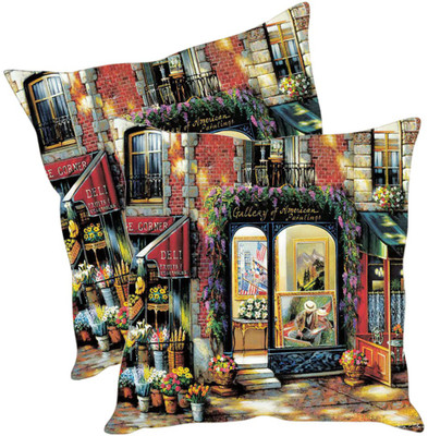 

Sleep Nature's Printed Cushions Cover(Pack of 2, 30.63 cm*30.63 cm, Multicolor)