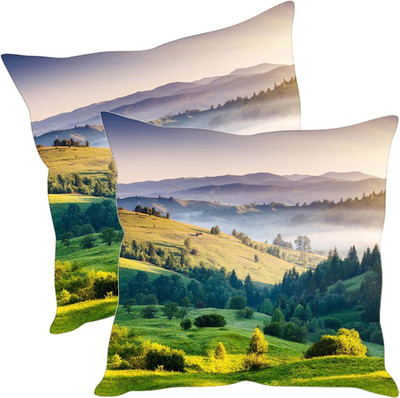 

Sleep Nature's Printed Cushions Cover(Pack of 2, 30.63 cm*30.63 cm, Multicolor)