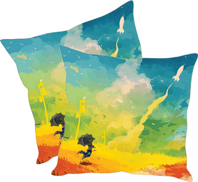

Sleep Nature's Printed Cushions Cover(Pack of 2, 40.63 cm*40.63 cm, Multicolor)