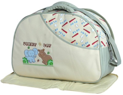 

Offspring Multi Utility Nursery Outing Mama Shoulder Diaper Bag(Beige)