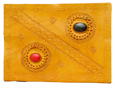 

Anshika International A5 Notebook(genuine leather handmade notebook diary, Yellow)