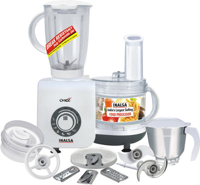 Inalsa Craze 700 W Food Processor(White)