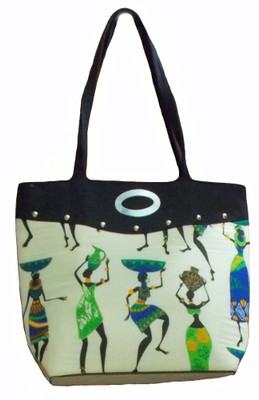 

rosy Hand-held Bag(Green, White)