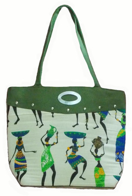 

rosy Hand-held Bag(Green, White)