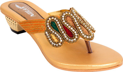 

NIHAR Girls Slip-on Heels(Multicolor