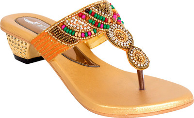 

NIHAR Girls Slip-on Heels(Multicolor