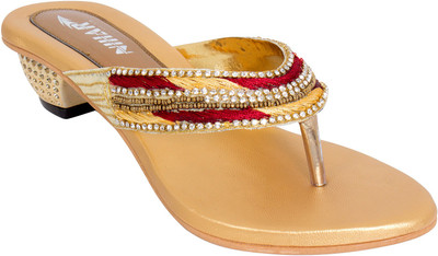 

NIHAR Girls Slip-on Heels(Multicolor