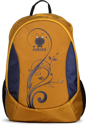 

PIPILIKA 16 inch Laptop Backpack(Multicolor), Golden yellow & navy blue