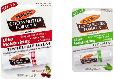 

Palmer's Ultra Moisturizing Lip Balm Set of 2 Dark Chocolate & Peppermint, Dark Chocolate & Cherry(Pack of: 2, 4 g)