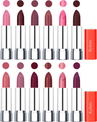 

Rythmx Creamy Matte Lipstick 007(Pink, Cherry, Purple, Nude, Dark Pink, Coffee, Orange Fever, Plum, Maroon, Matelic Mauve, Matelic Pink, Dark Purple, 48 g)