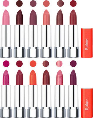 

Rythmx Creamy Matte Lipstick 009(Pink, Cherry, Purple, Matelic Peach, Matelic Coffee, Red, Dark Pink, Maroon Rebel, Orange, Matelic Mauve, Matelic Pink, Dark Purple, 48 g)