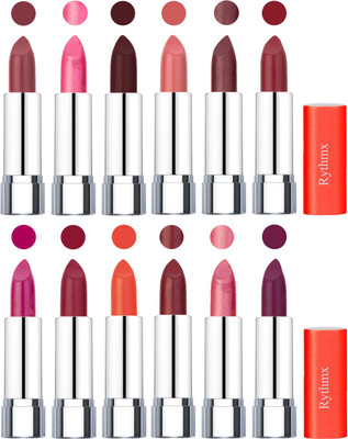 

Rythmx Creamy Matte Lipstick 015(Nude, Dark Pink, Coffee, Matelic Peach, Matelic Coffee, Red, Dark Pink, Maroon Rebel, Orange, Matelic Mauve, Matelic Pink, Dark Purple, 48 g)