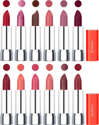 

Rythmx Creamy Matte Lipstick 010(Orange Red, Light Purple, Brown, Orange Fever, Plum, Maroon, Radish Maroon, Light Orange, Peach, Matelic Peach, Matelic Coffee, Red, 48 g)