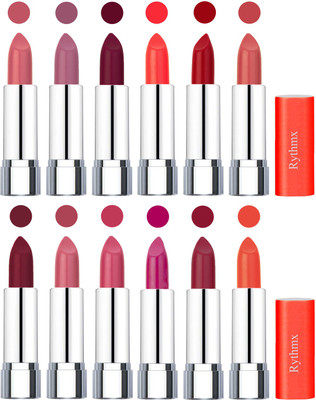 

Rythmx Creamy Matte Lipstick 016(Orange Fever, Plum, Maroon, Brick Red, Peach, Magenta, Matelic Peach, Matelic Coffee, Red, Dark Pink, Maroon Rebel, Orange, 48 g)