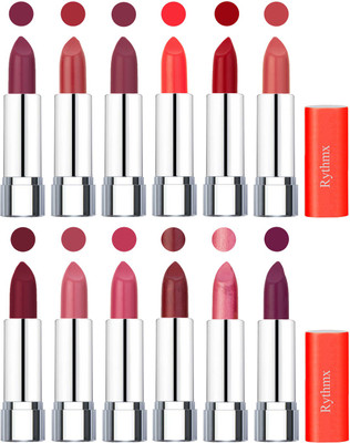

Rythmx Creamy Matte Lipstick 013(Dark Purple, Coral, Mauve, Orange, Red, Peach, Brick Red, Peach, Magenta, Matelic Mauve, Matelic Pink, Dark Purple, 48 g)