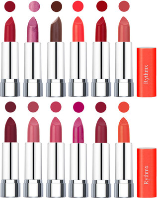 

Rythmx Creamy Matte Lipstick 011(Orange Red, Light Purple, Brown, Brick Red, Peach, Magenta, Matelic Peach, Matelic Coffee, Red, Dark Pink, Maroon Rebel, Orange, 48 g)