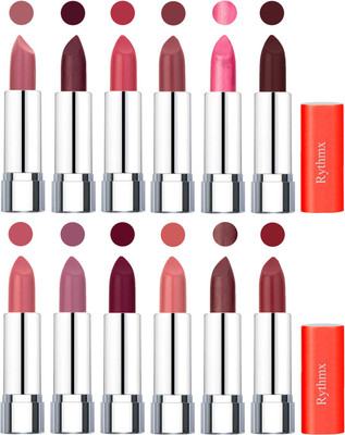 

Rythmx Creamy Matte Lipstick 003(Nude, Maroon, Rose, Nude, Dark Pink, Coffee, Orange Fever, Plum, Maroon, Matelic Peach, Matelic Coffee, Red, 48 g)