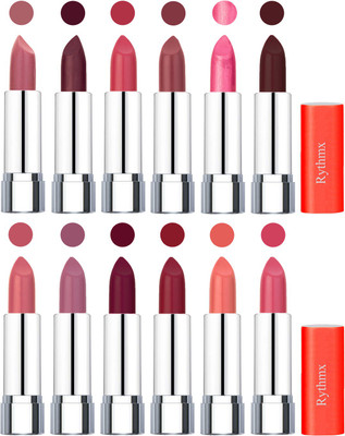 

Rythmx Creamy Matte Lipstick 003(Nude, Maroon, Rose, Nude, Dark Pink, Coffee, Orange Fever, Plum, Maroon, Radish Maroon, Light Orange, Peach, 48 g)