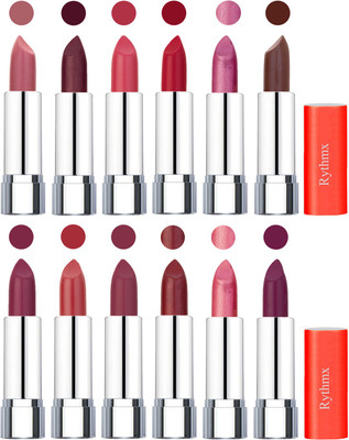 

Rythmx Creamy Matte Lipstick 002(Nude, Maroon, Rose, Orange Red, Light Purple, Brown, Dark Purple, Coral, Mauve, Matelic Mauve, Matelic Pink, Dark Purple, 48 g)