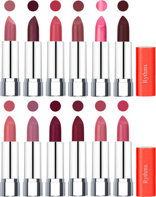 

Rythmx Creamy Matte Lipstick 003(Nude, Maroon, Rose, Nude, Dark Pink, Coffee, Orange Fever, Plum, Maroon, Brick Red, Peach, Magenta, 48 g)