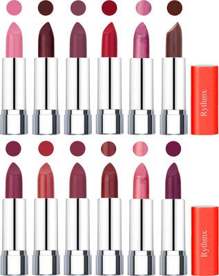 

Rythmx Creamy Matte Lipstick 006(Pink, Cherry, Purple, Orange Red, Light Purple, Brown, Dark Purple, Coral, Mauve, Matelic Mauve, Matelic Pink, Dark Purple, 48 g)