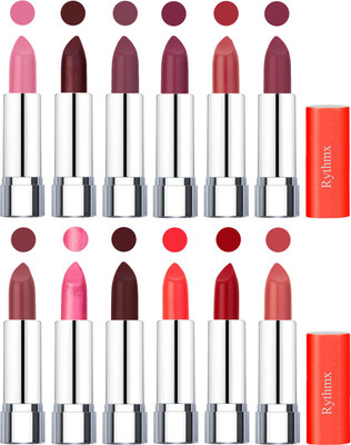 

Rythmx Creamy Matte Lipstick 006(Pink, Cherry, Purple, Dark Purple, Coral, Mauve, Nude, Dark Pink, Coffee, Orange, Red, Peach, 48 g)