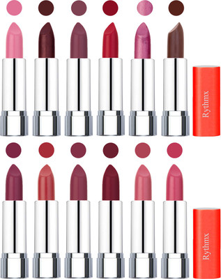 

Rythmx Creamy Matte Lipstick 005(Pink, Cherry, Purple, Orange Red, Light Purple, Brown, Dark Purple, Coral, Mauve, Brick Red, Peach, Magenta, 48 g)