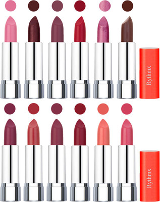 

Rythmx Creamy Matte Lipstick 005(Pink, Cherry, Purple, Orange Red, Light Purple, Brown, Dark Purple, Coral, Mauve, Radish Maroon, Light Orange, Peach, 48 g)