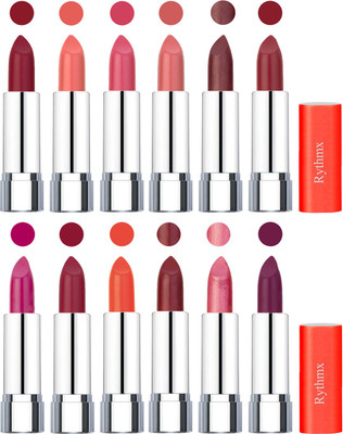 

Rythmx Creamy Matte Lipstick 016(Radish Maroon, Light Orange, Peach, Matelic Peach, Matelic Coffee, Red, Dark Pink, Maroon Rebel, Orange, Matelic Mauve, Matelic Pink, Dark Purple, 48 g)